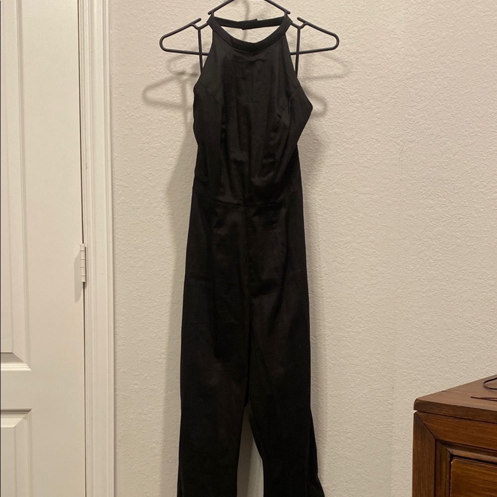 Collectif Black Jumpsuit and Cream Skirt - Picture 2 of 6